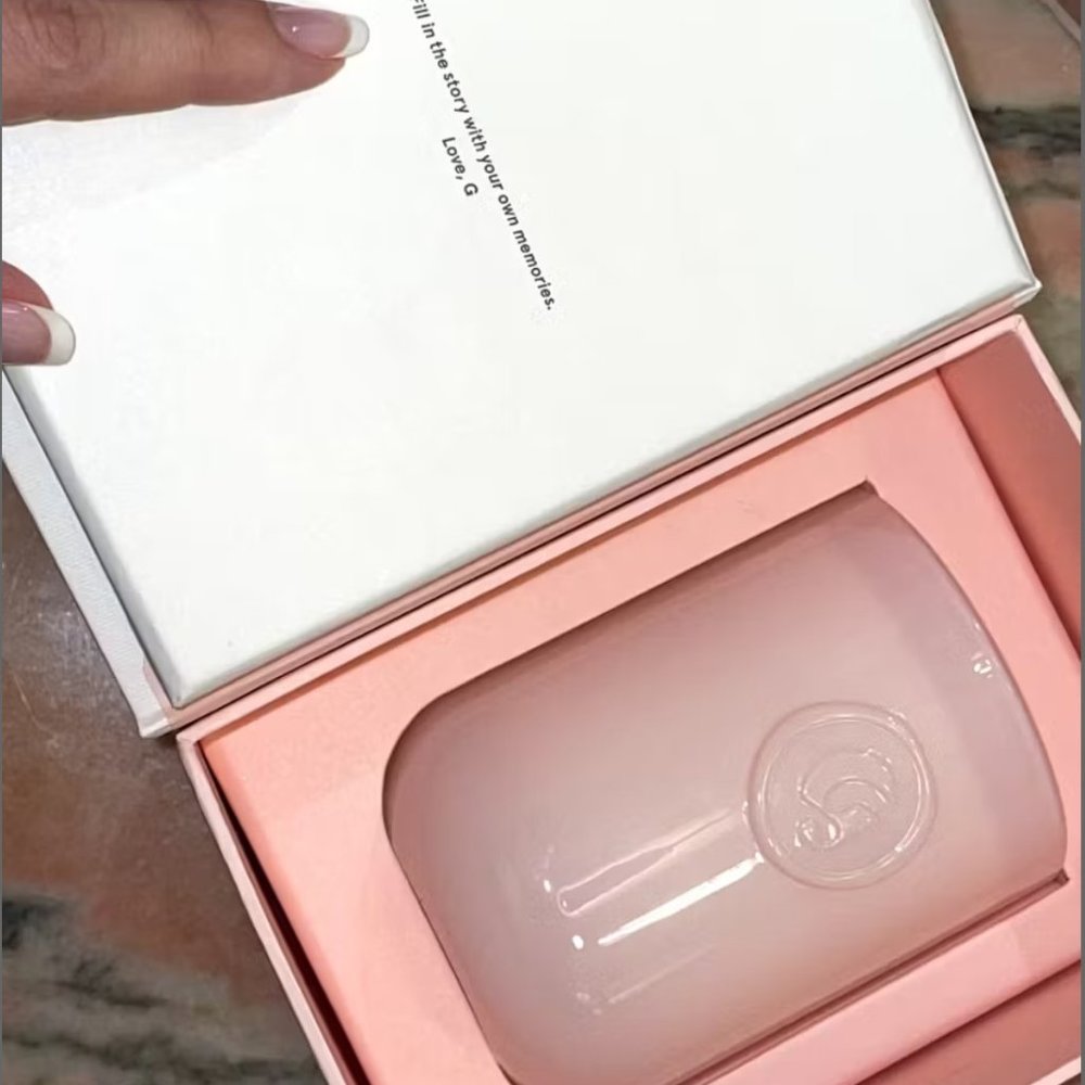 GLOSSIER Candle | NIB Orange Blossom Neroli Pink Glass